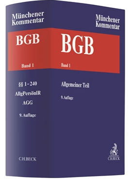 MünchKomm-BGB, 9. Aufl., Band 1